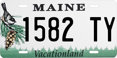 ME license plate 1582TY