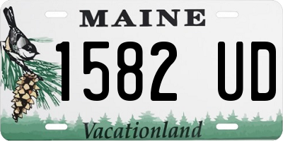 ME license plate 1582UD