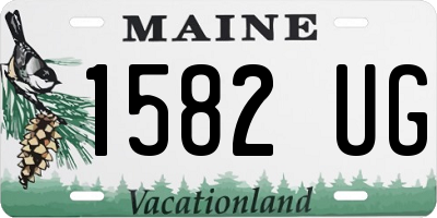 ME license plate 1582UG