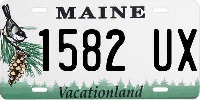 ME license plate 1582UX