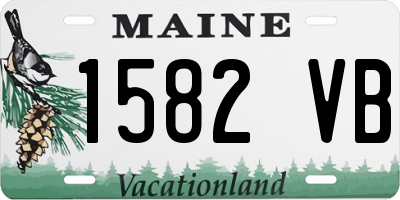 ME license plate 1582VB