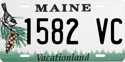 ME license plate 1582VC