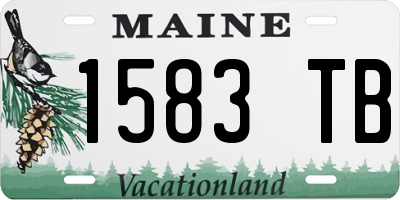 ME license plate 1583TB