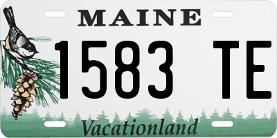 ME license plate 1583TE