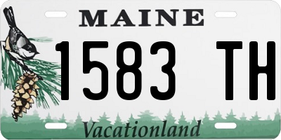 ME license plate 1583TH