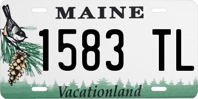 ME license plate 1583TL