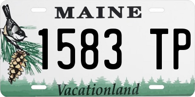 ME license plate 1583TP