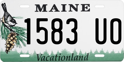 ME license plate 1583UO