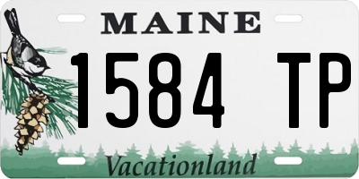 ME license plate 1584TP