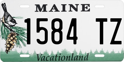 ME license plate 1584TZ