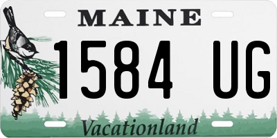 ME license plate 1584UG