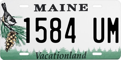 ME license plate 1584UM