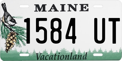 ME license plate 1584UT