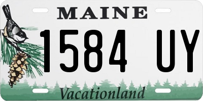 ME license plate 1584UY