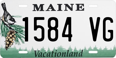 ME license plate 1584VG