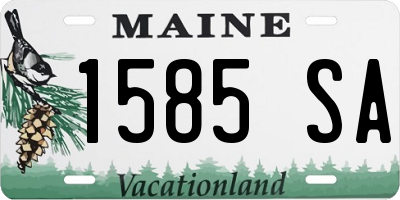 ME license plate 1585SA