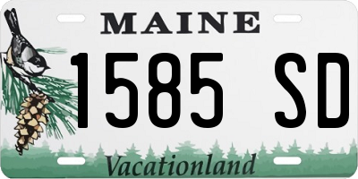 ME license plate 1585SD