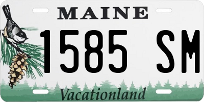 ME license plate 1585SM