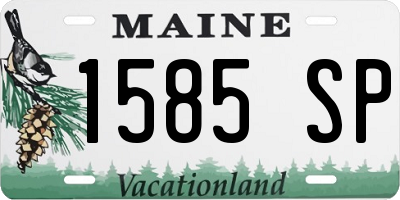 ME license plate 1585SP