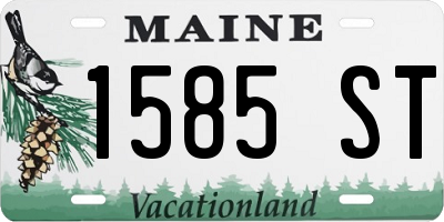 ME license plate 1585ST