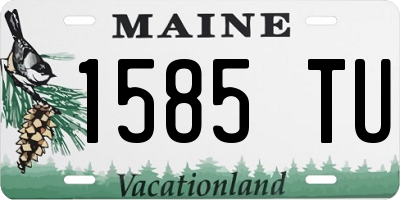 ME license plate 1585TU