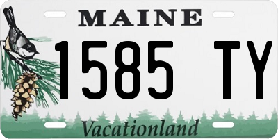 ME license plate 1585TY