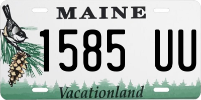 ME license plate 1585UU