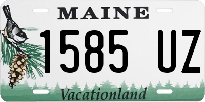 ME license plate 1585UZ