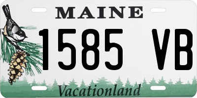 ME license plate 1585VB