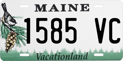 ME license plate 1585VC