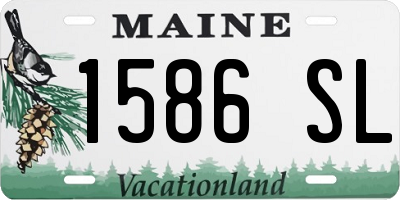 ME license plate 1586SL