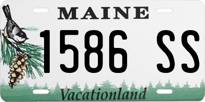 ME license plate 1586SS