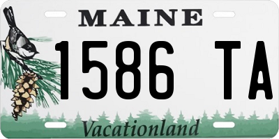 ME license plate 1586TA