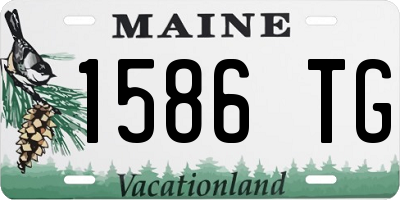 ME license plate 1586TG