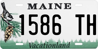 ME license plate 1586TH