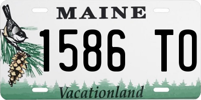 ME license plate 1586TO