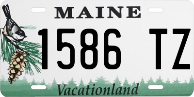 ME license plate 1586TZ