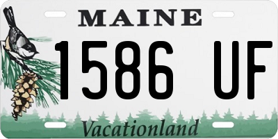ME license plate 1586UF