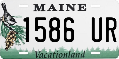 ME license plate 1586UR