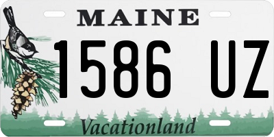 ME license plate 1586UZ