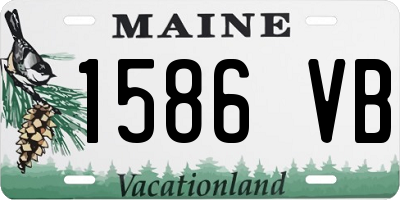 ME license plate 1586VB