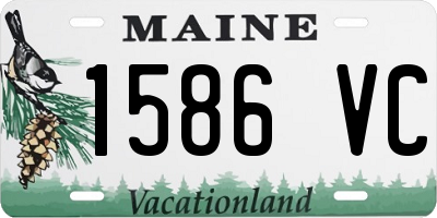 ME license plate 1586VC