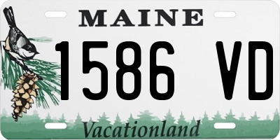 ME license plate 1586VD