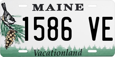 ME license plate 1586VE