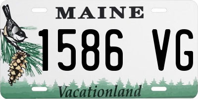 ME license plate 1586VG