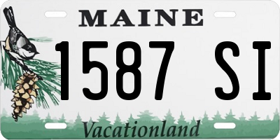 ME license plate 1587SI