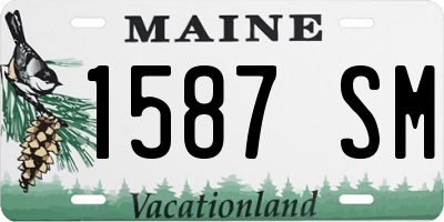 ME license plate 1587SM