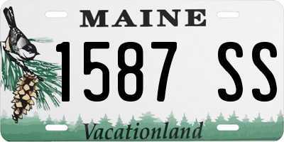 ME license plate 1587SS