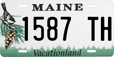 ME license plate 1587TH