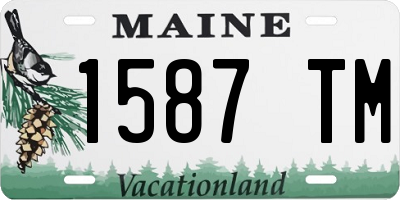 ME license plate 1587TM